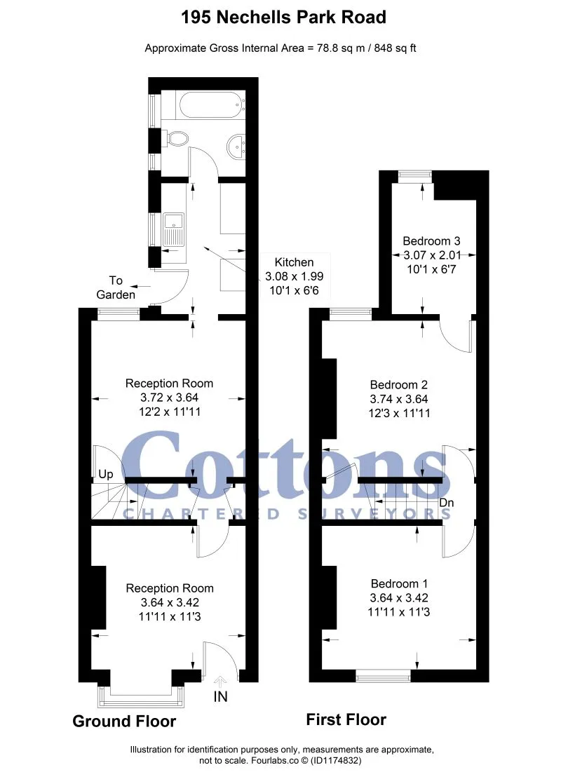 Freehold Vacant Terraced House with Three Bedrooms