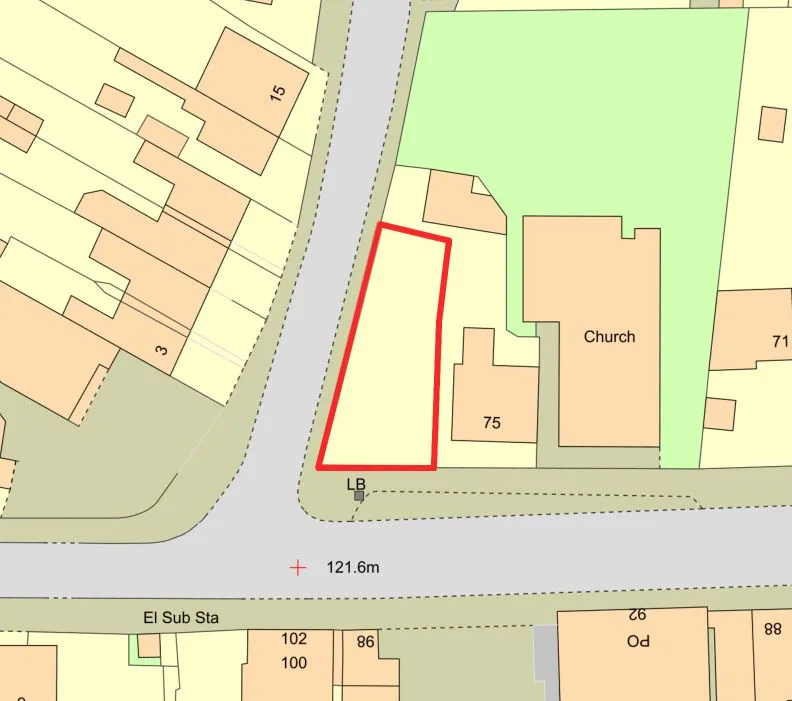 Freehold Building Plot with Consent for New Dwelling with Parking