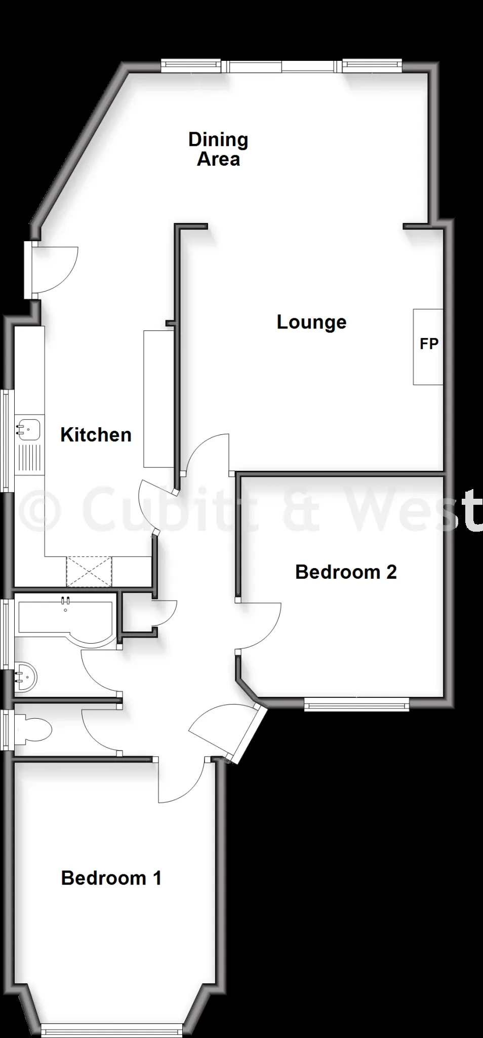 2 bed Semi-Detached Bungalow