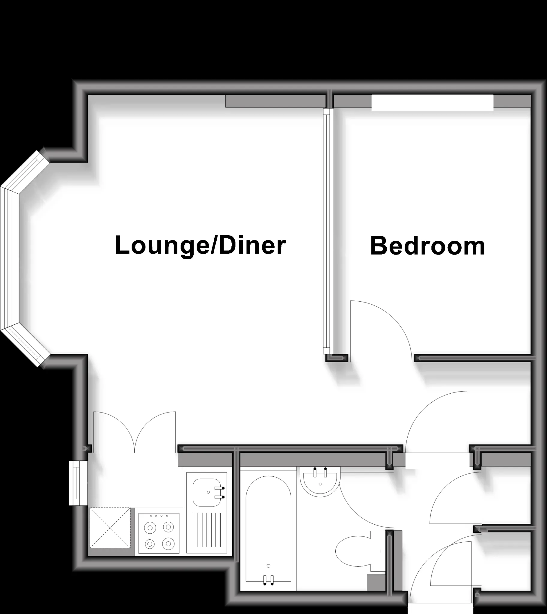 1 bed Apartment