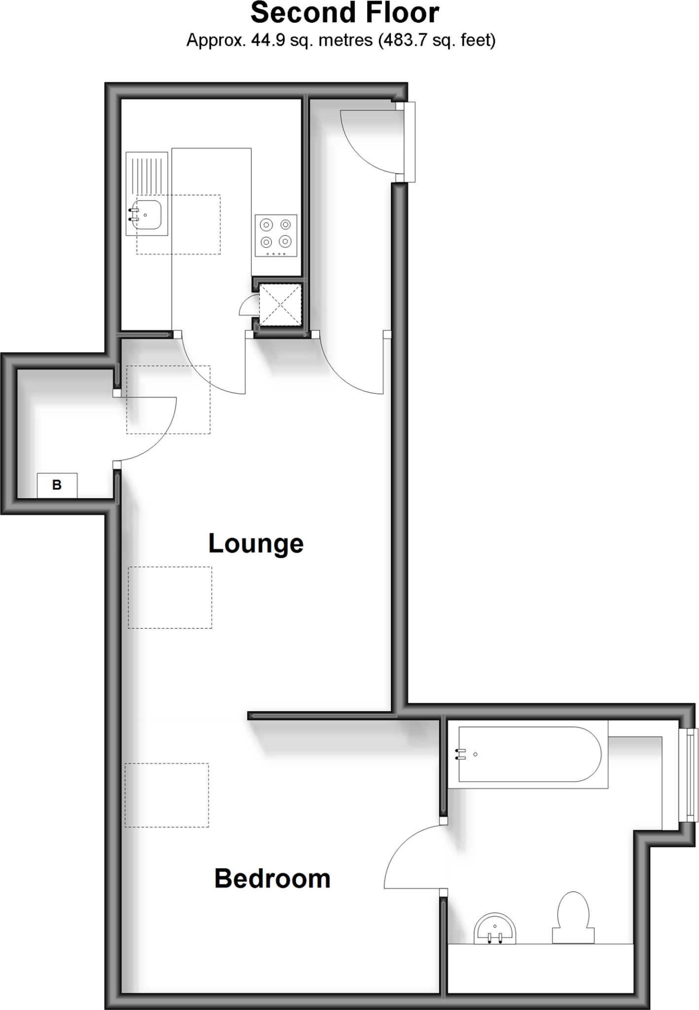 1 bed Studio