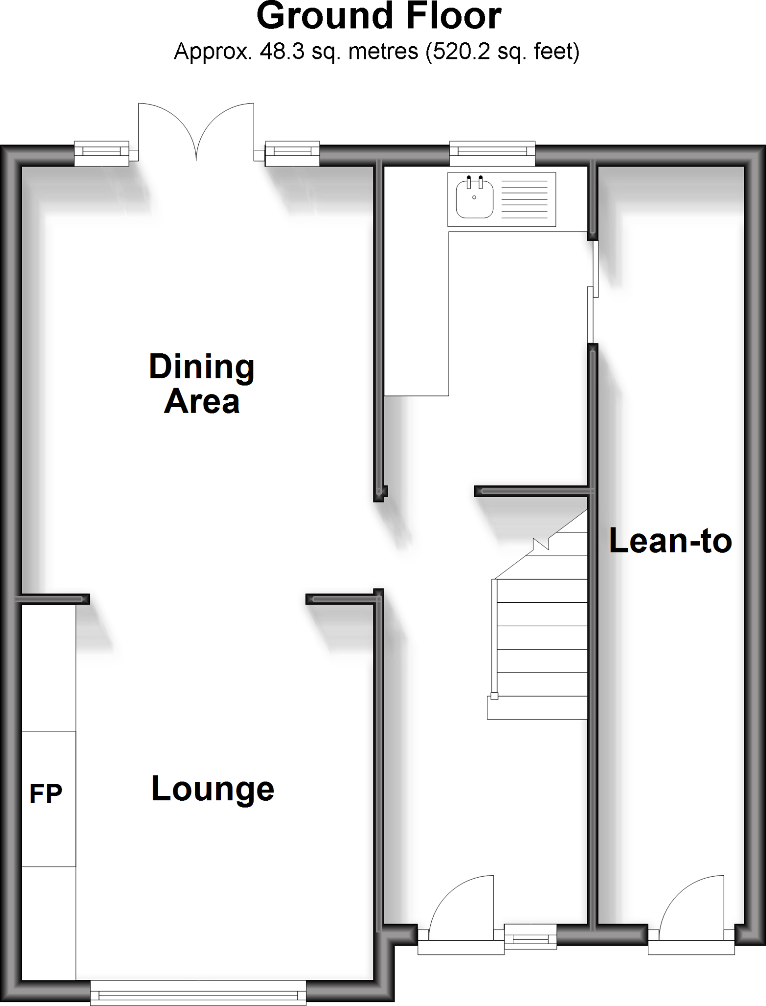 3 bed End of Terrace