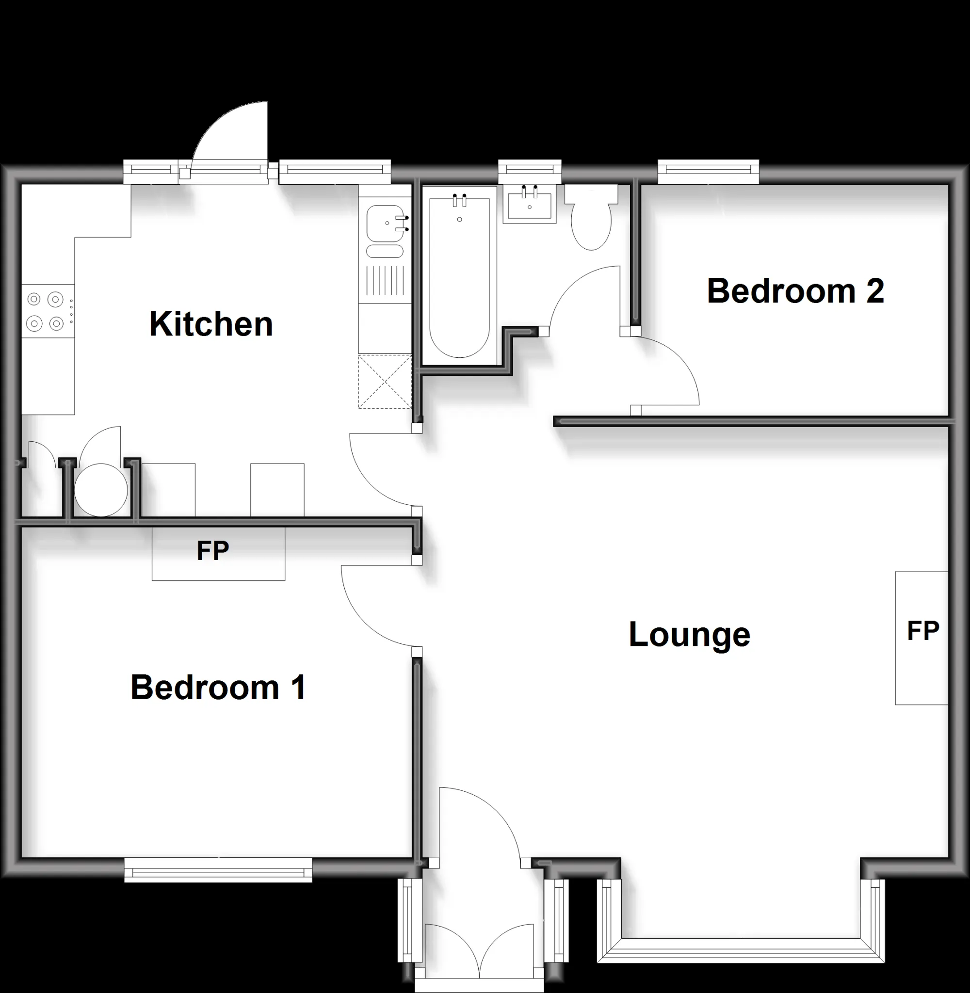 2 bed Bungalow