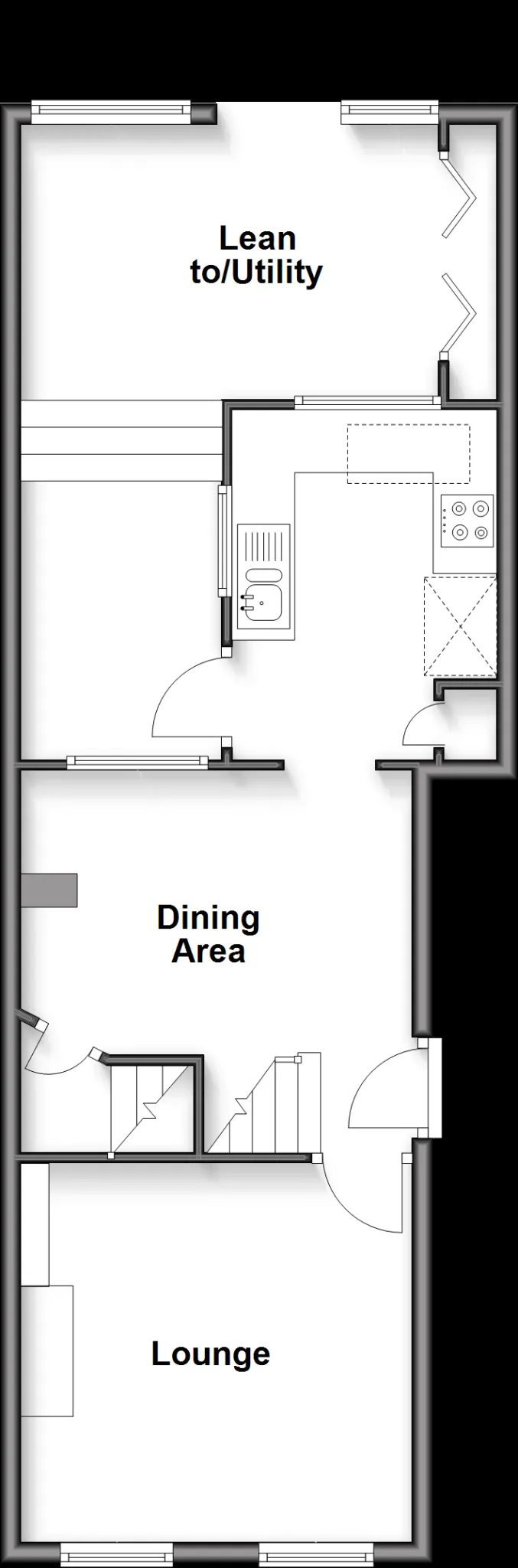2 bed End of Terrace
