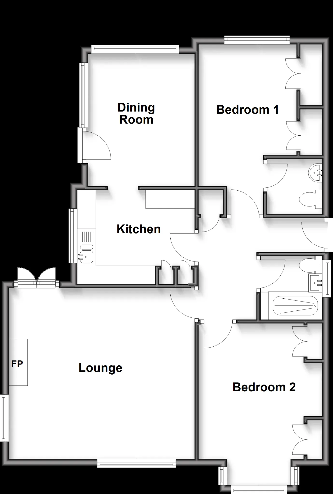 2 bed Chalet
