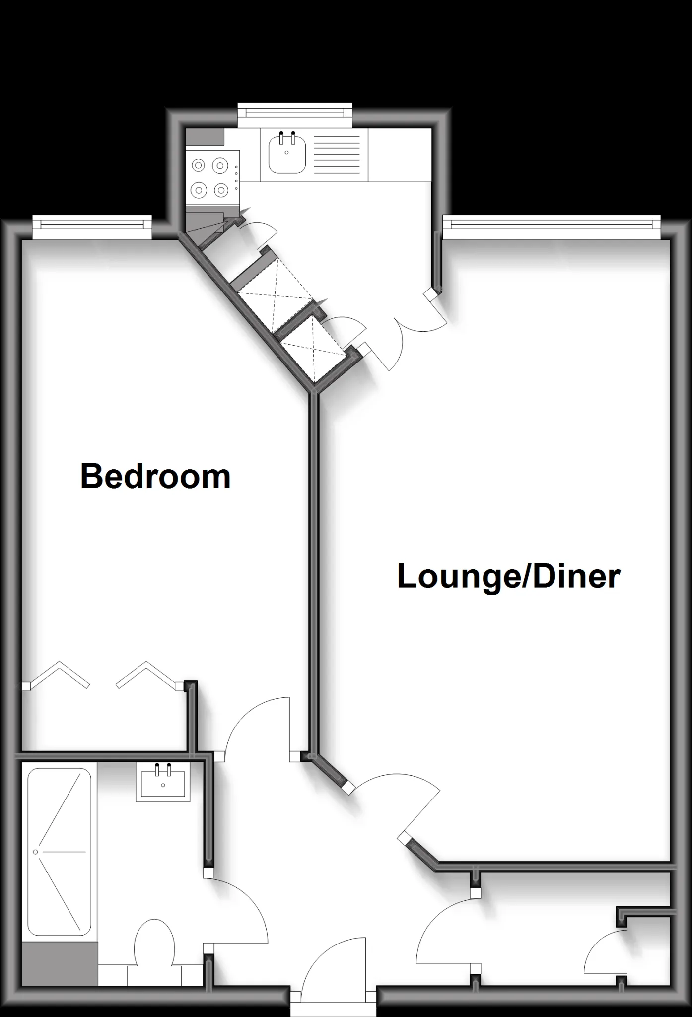 1 bed Retirement Property