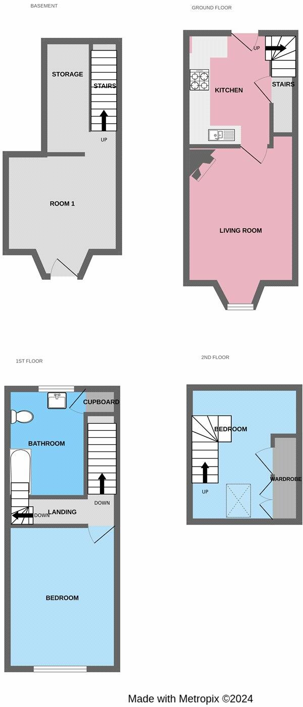 2 bed End of Terrace