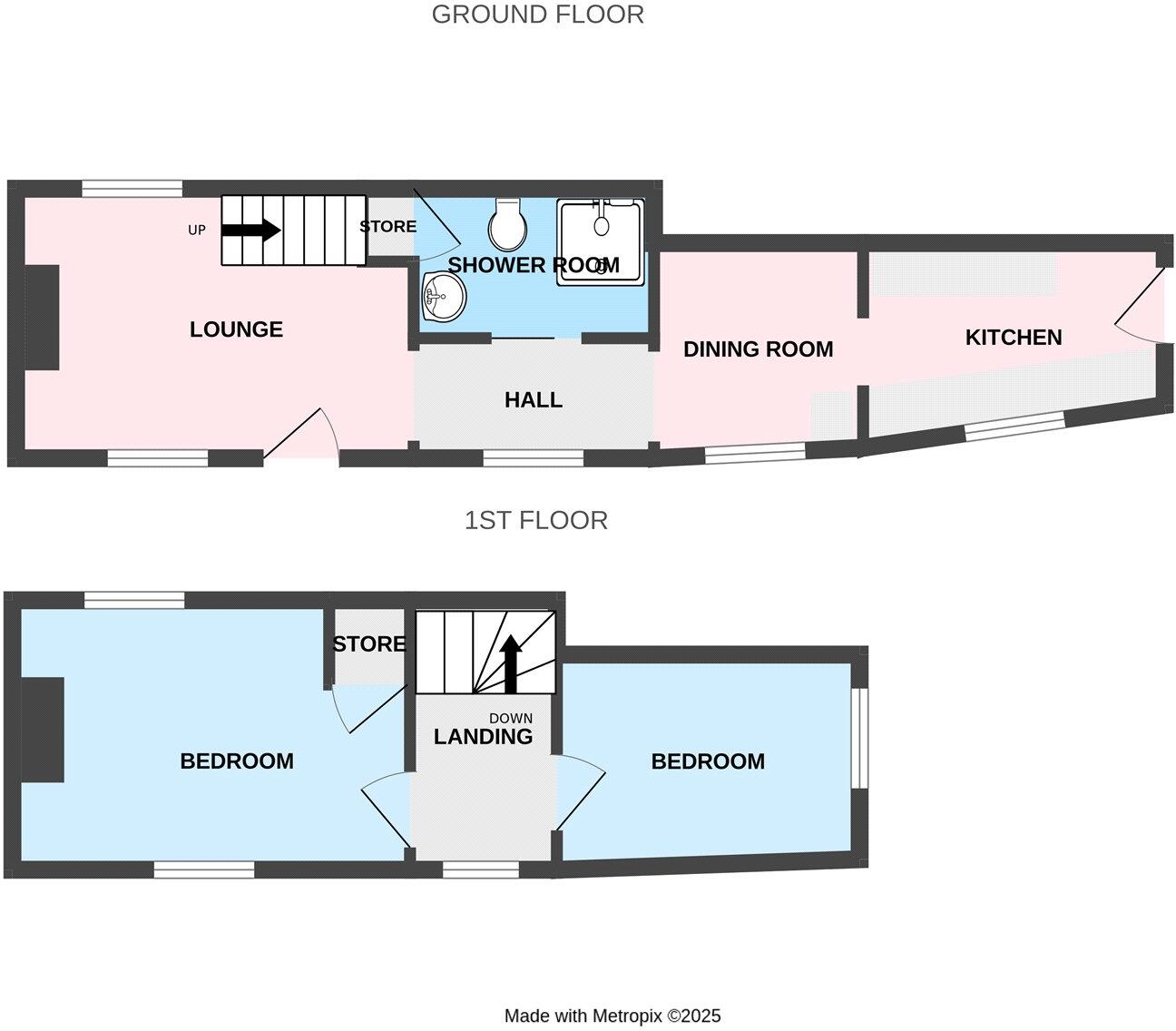 2 bed End of Terrace