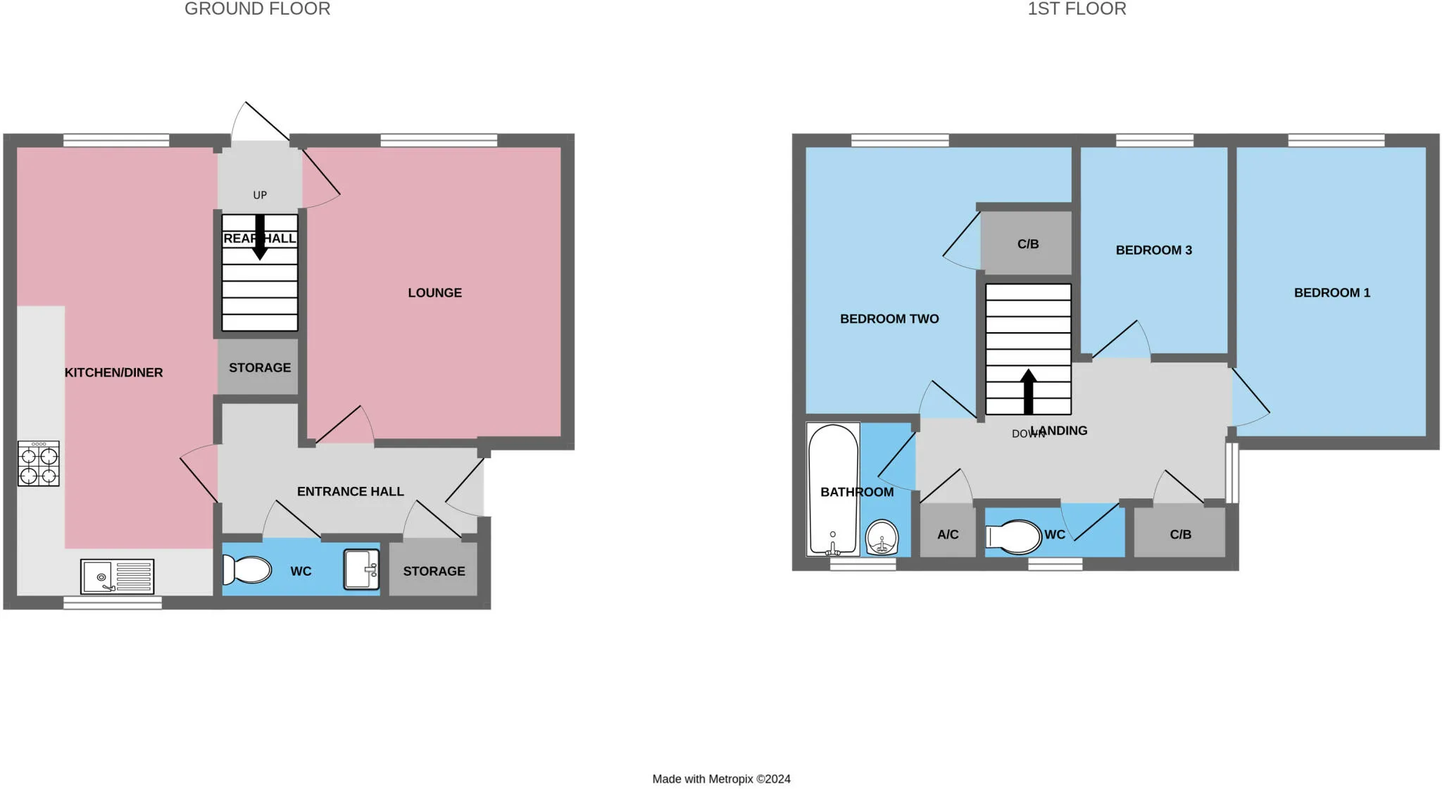 3 bed End of Terrace