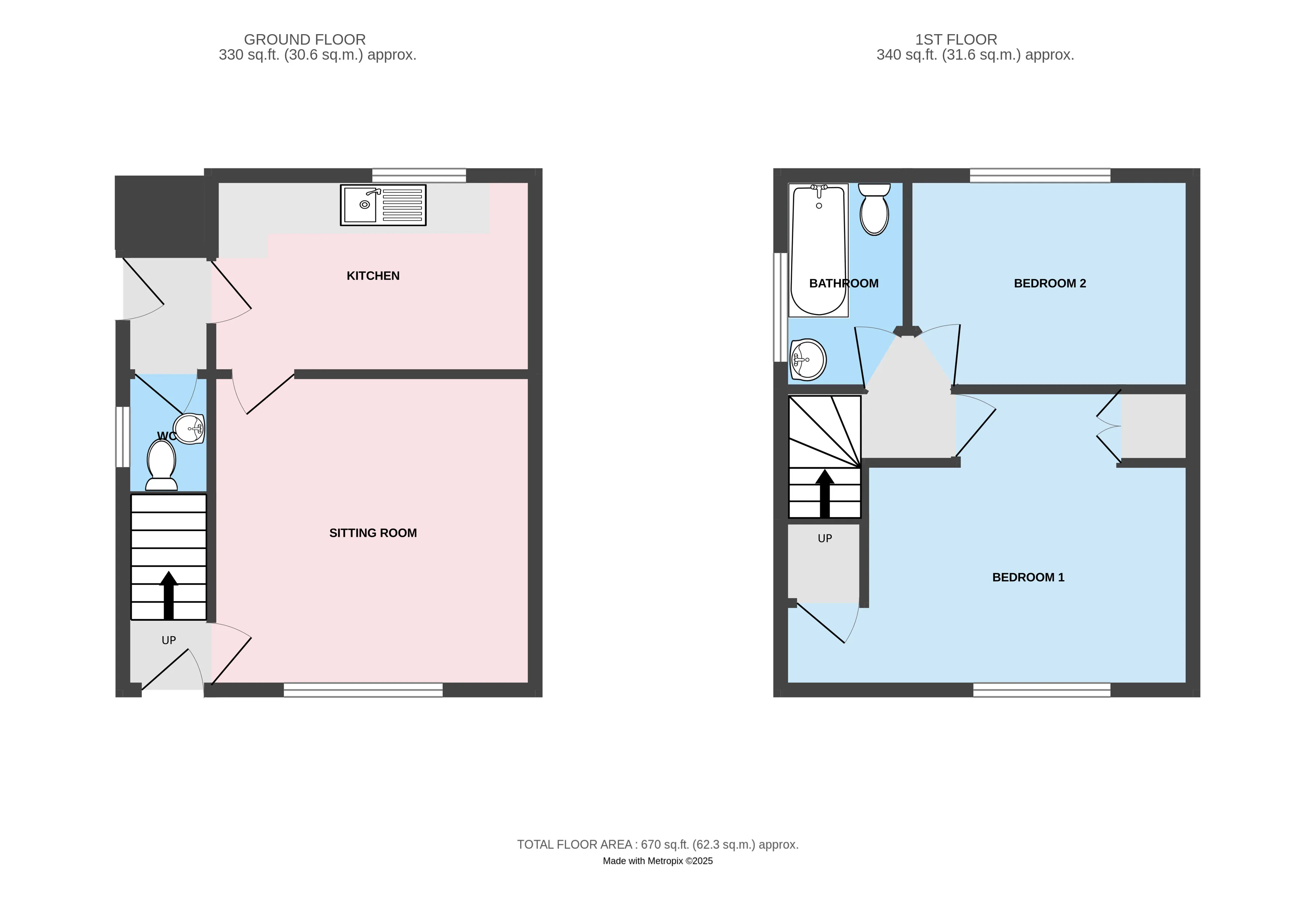 2 bed Semi-Detached