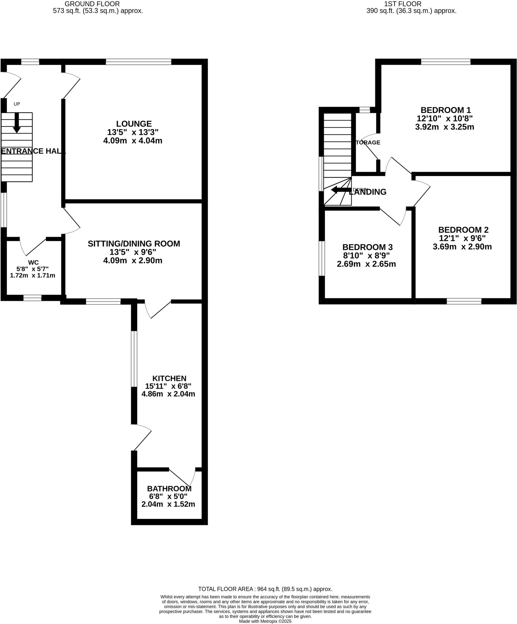 3 bed End of Terrace
