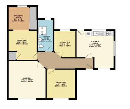 3 bed Semi-Detached Bungalow