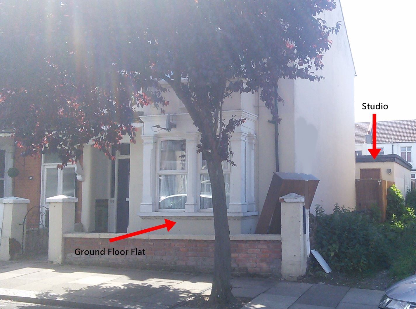 A RESIDENTIAL INVESTMENT: A LEASEHOLD GROUND FLOOR TWO BEDROOM FLAT AND A SELF-CONTAINED STUDIO/ANNEXE, BOTH LET ON ASSURED SHORTHOLD TENANCIES WITH FREEHOLD TITLE INCLUDED