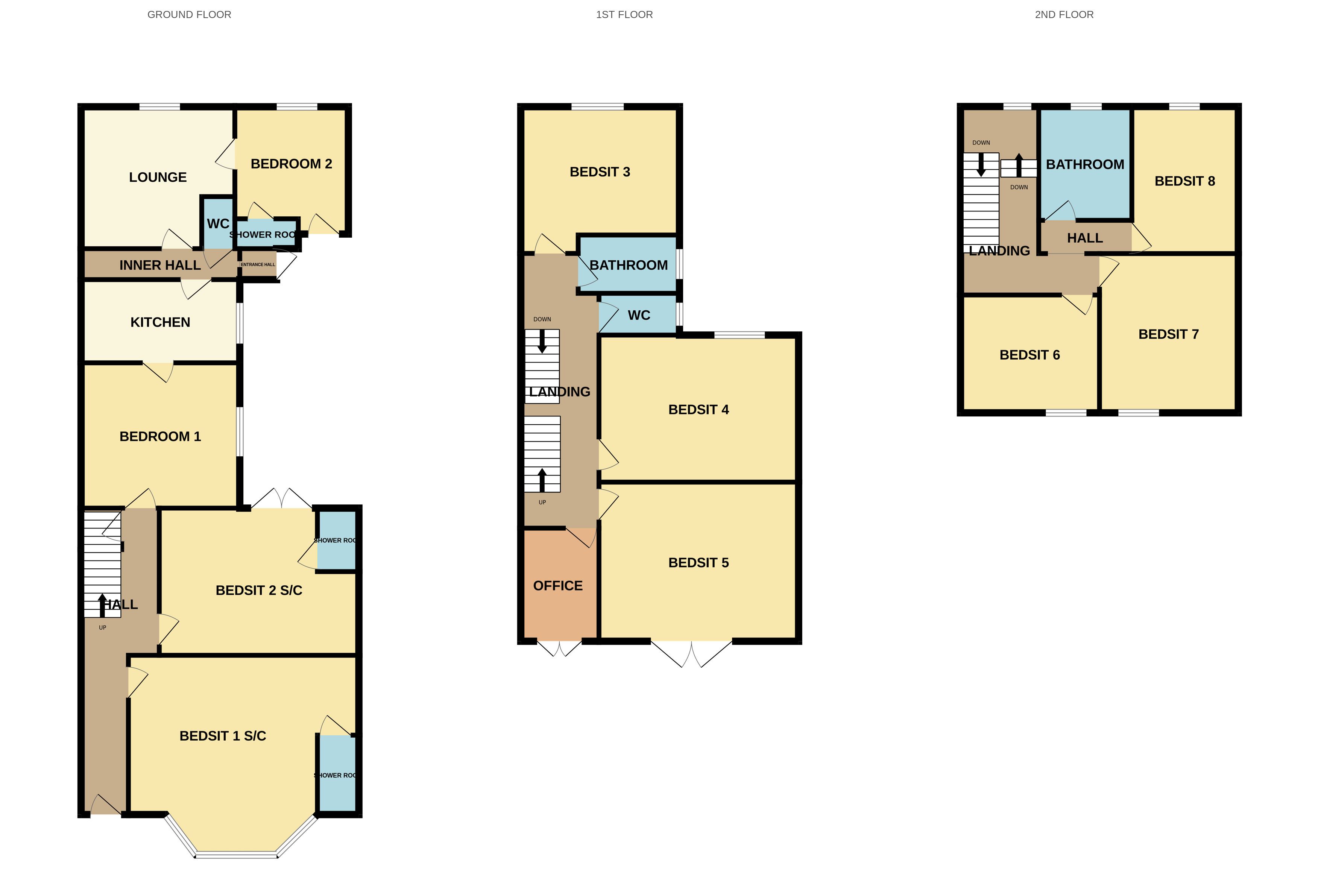 HMO INVESTMENT: A FREEHOLD HOUSE WITH HMO USAGE OFFERING A POTENTIAL ANNUAL GROSS INCOME OF £66,221. A YIELD AROUND 19% OF THE GUIDE PRICE