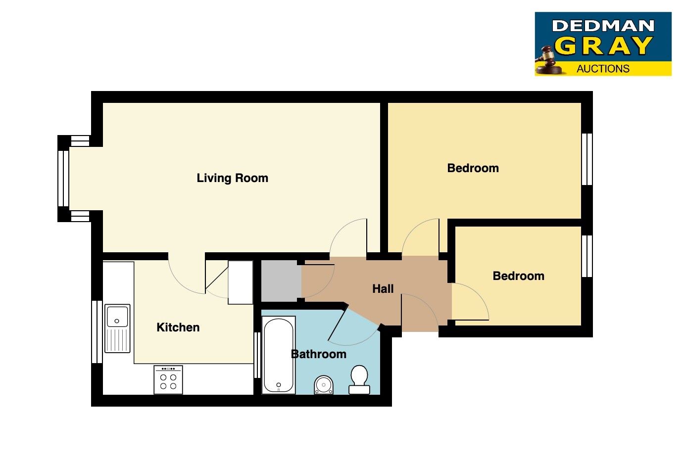 BUY TO LET INVESTMENT: A LEASEHOLD TWO BEDROOM SECOND FLOOR FLAT WITH TENANT IN OCCUPATION CURRENTLY PRODUCING AN ANNUAL INCOME OF £13,404 