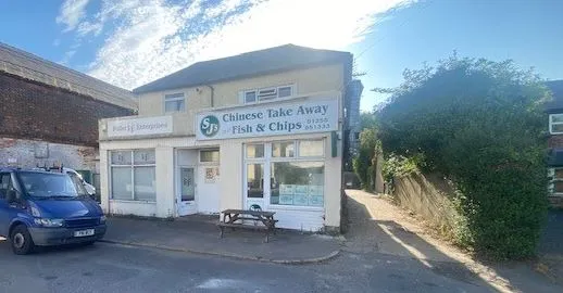 MIXED USE INVESTMENT: A PART LET DETACHED BUILDING WITH 2 GROUND FLOOR COMMERCIAL UNITS AND A RESIDENTIAL FLAT ABOVE AND BUILDERS YARD TO REAR