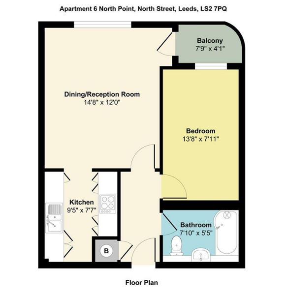 RESIDENTIAL INVESTMENT: A VACANT LEASEHOLD THIRD FLOOR APARTMENT CLOSE TO THE CITY CENTRE OFFERING A POTENTIAL INCOME OF £9,600 PER ANNUM
