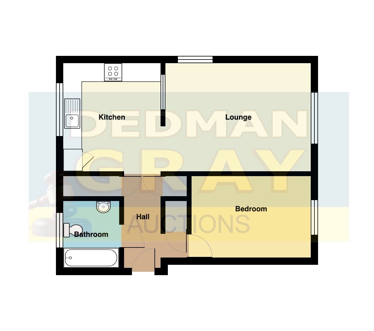 BUY TO LET INVESTMENT: A LEASEHOLD ONE BEDROOM GROUND FLOOR FLAT LET AT £590 PCM (£7,080 PA) WHICH IS CONSIDERED TO BE BELOW CURRENT MARKET VALUE