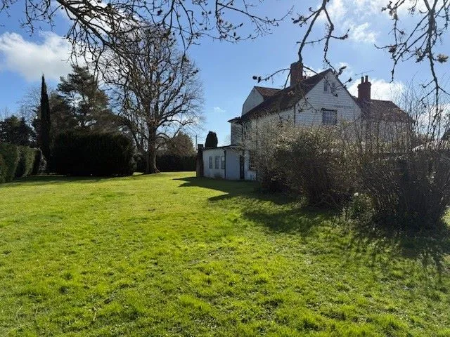 REFURBISHMENT/REDEVELOPMENT: AVAILABLE NOW WITH ALL OFFERS UNDER AUCTION CONDITIONS CONSIDERED: A VACANT SUBSTANTIAL DETACHED PERIOD HOUSE WITH OUTBUILDINGS ON A 1.9 ACRE PLOT IN NEED OF RENOVATION  