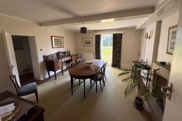 REFURBISHMENT/REDEVELOPMENT: AVAILABLE NOW WITH ALL OFFERS UNDER AUCTION CONDITIONS CONSIDERED: A VACANT SUBSTANTIAL DETACHED PERIOD HOUSE WITH OUTBUILDINGS ON A 1.9 ACRE PLOT IN NEED OF RENOVATION  