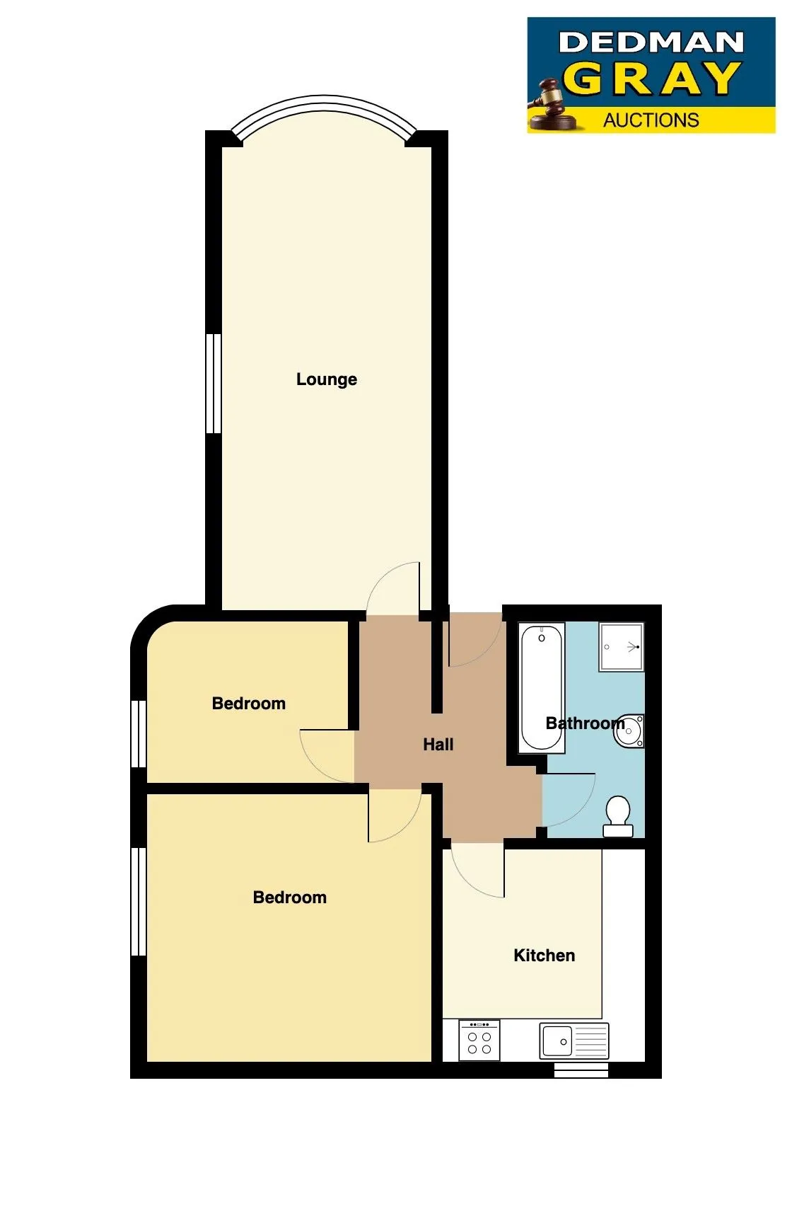 RESIDENTIAL OPPORTUNITY: VACANT TWO BEDROOM FIRST FLOOR FLAT THAT HAS BEEN REFURBISHED WITH PARKING TO THE REAR AND CLOSE TO SEAFRONT