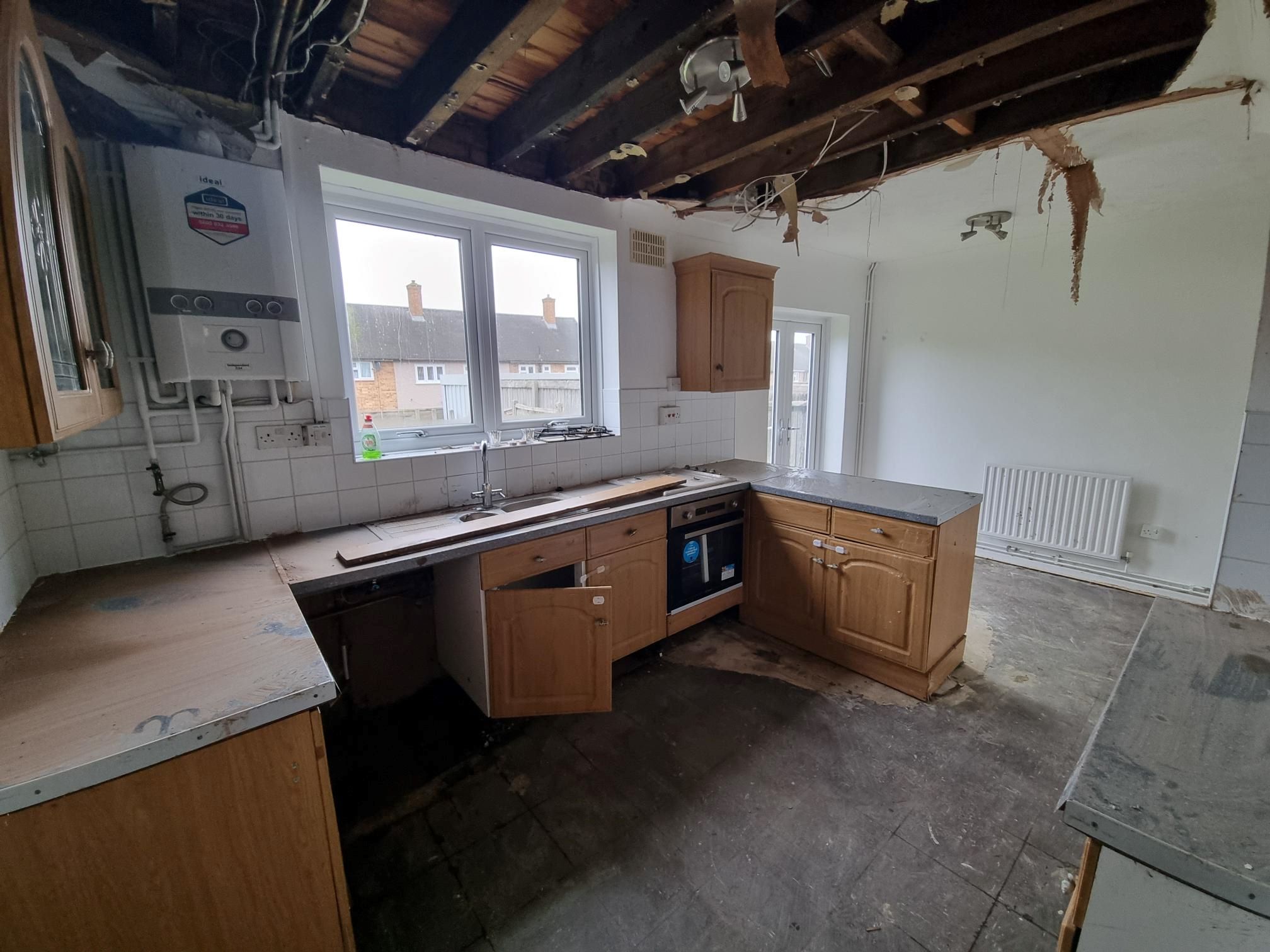 RESIDENTIAL INVESTMENT: A VACANT FREEHOLD THREE BEDROOM END TERRACE HOUSE IN HAROLD HILL CLOSE TO A12 AND M25 IN NEED OF SOME REFURBISHMENT