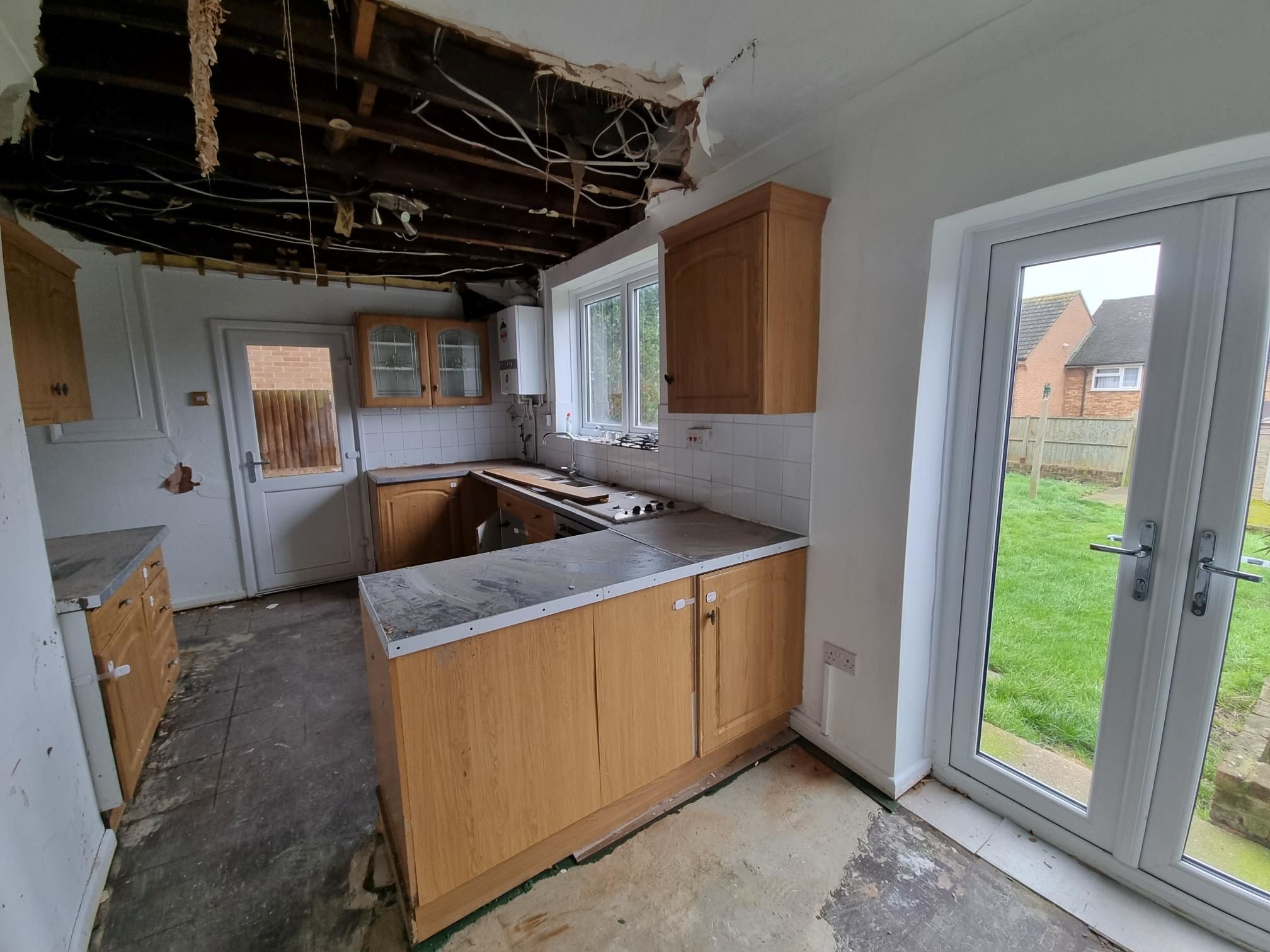 RESIDENTIAL INVESTMENT: A VACANT FREEHOLD THREE BEDROOM END TERRACE HOUSE IN HAROLD HILL CLOSE TO A12 AND M25 IN NEED OF SOME REFURBISHMENT
