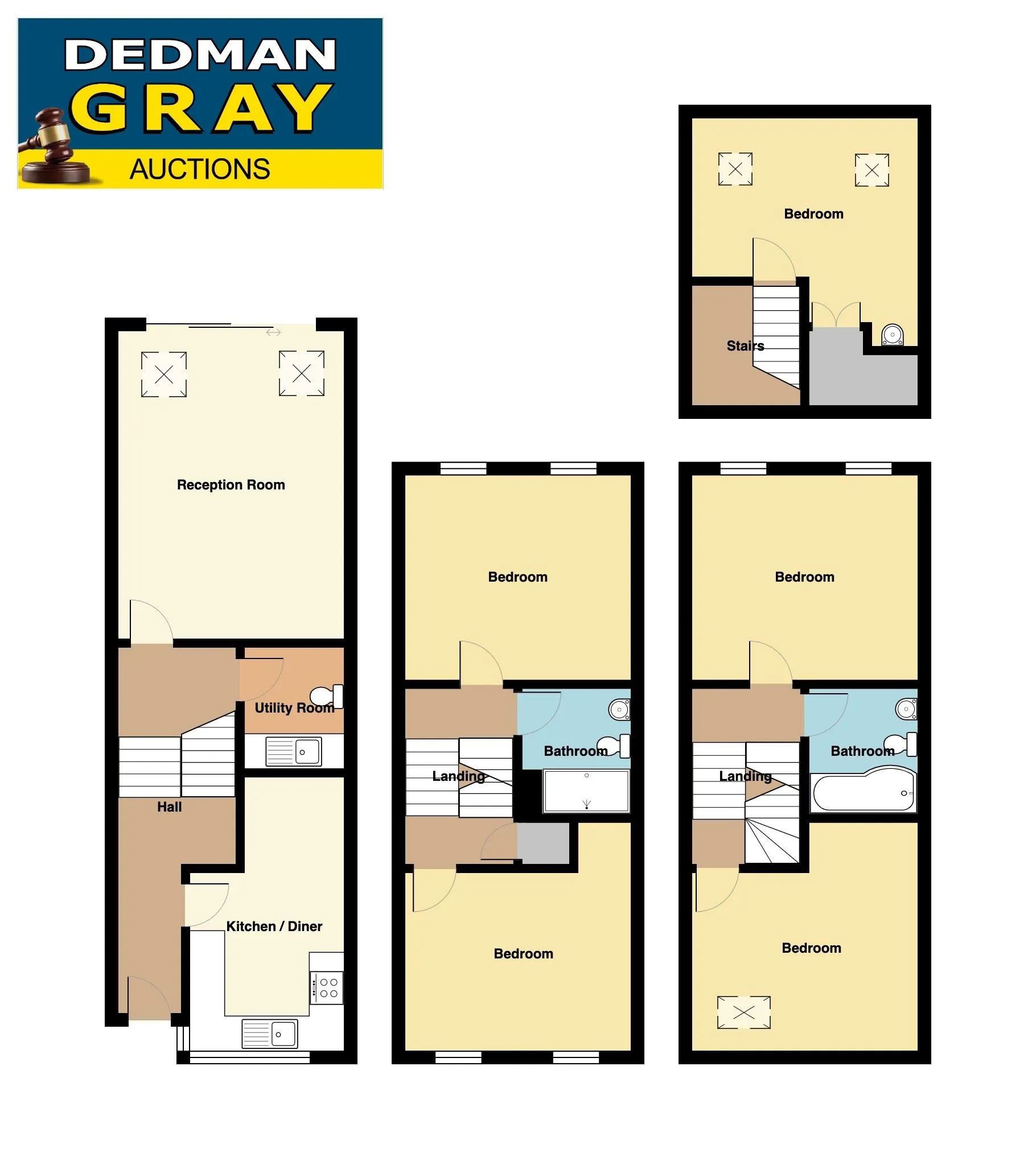 BUY TO LET INVESTMENT: A FREEHOLD FIVE BEDROOM HOUSE A SHORT DISTANCE FROM DISTANCE OF BROCKLEY VILLAGE PRODUCING AN INCOME OF £30,000 PA