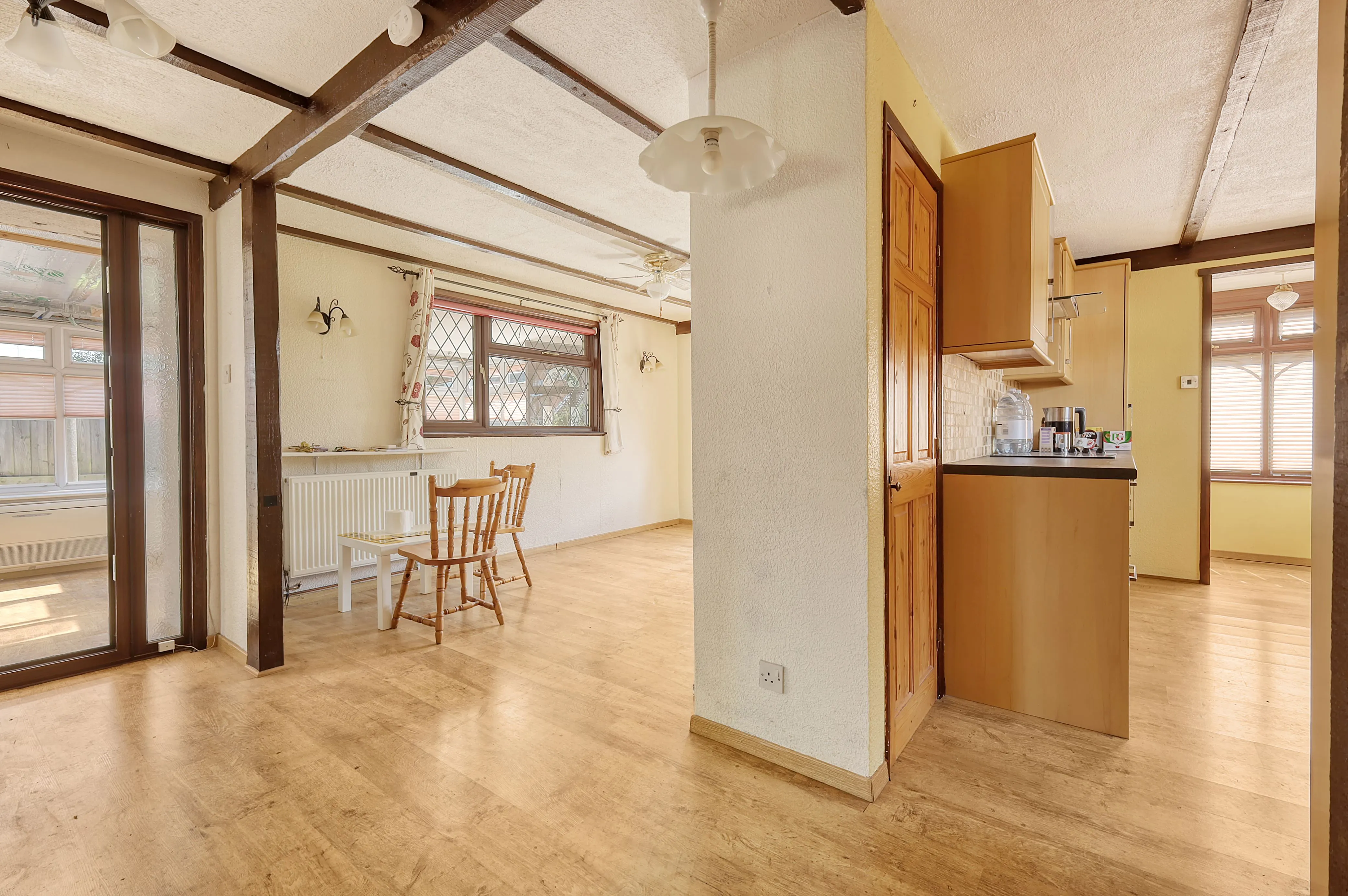 REFURBISHMENT OPPORTUNITY: A VACANT FREEHOLD DETACHED TIMBER FRAMED BUNGALOW IN A POPULAR VILLAGE IN NEED OF MODERNISATION AND IMPROVEMENT 