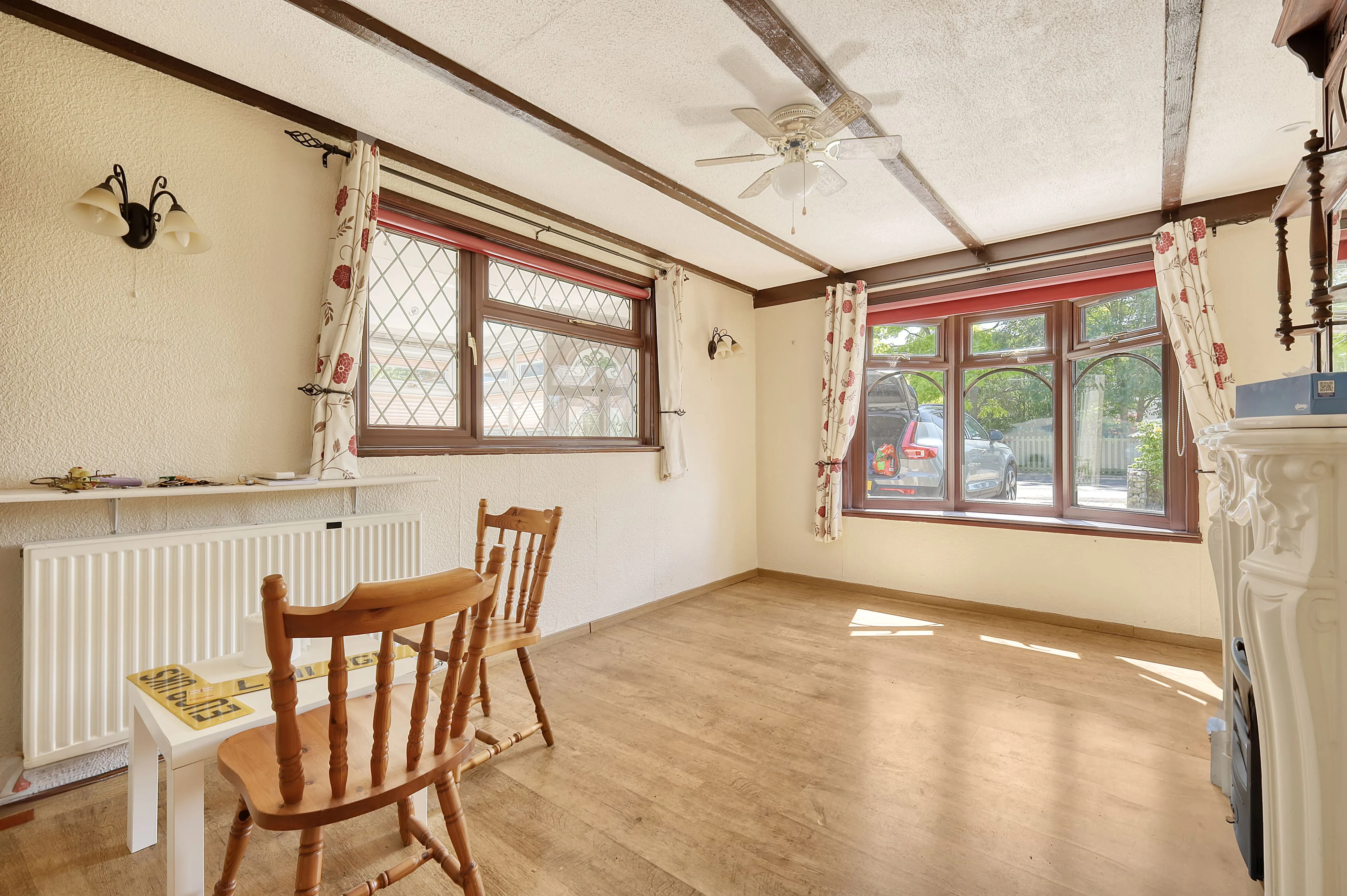 REFURBISHMENT OPPORTUNITY: A VACANT FREEHOLD DETACHED TIMBER FRAMED BUNGALOW IN A POPULAR VILLAGE IN NEED OF MODERNISATION AND IMPROVEMENT 
