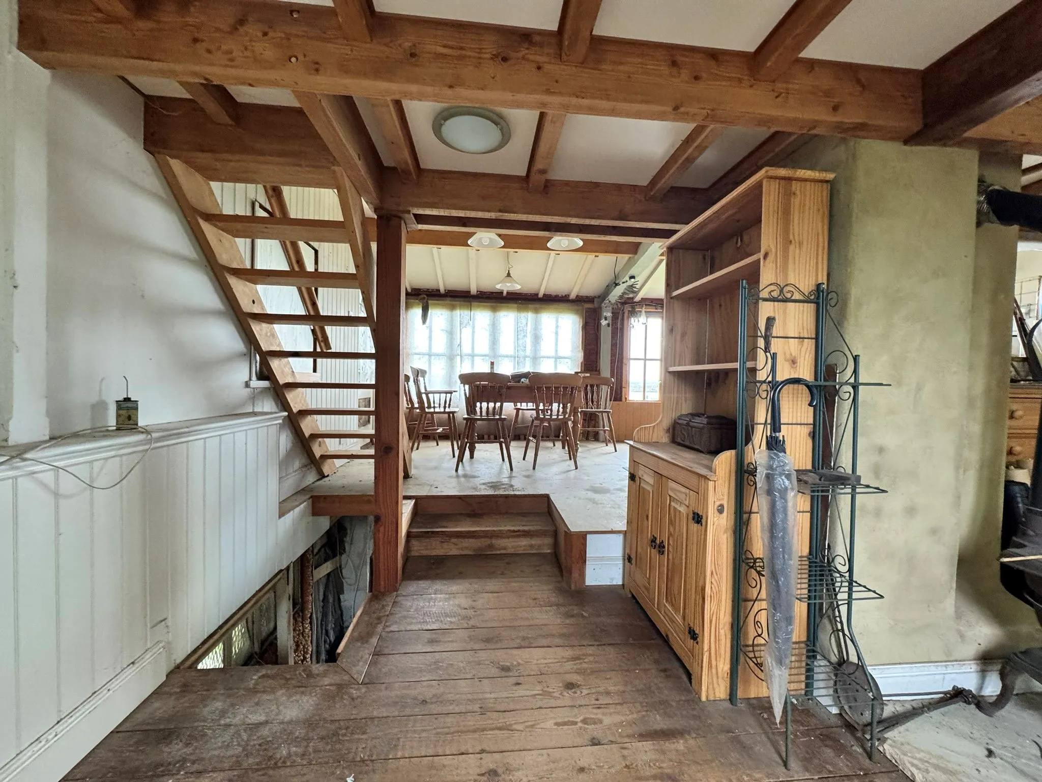 DEVELOPMENT POTENTIAL: VACANT FREEHOLD DETACHED CHALET ON 1/4 ACRE PLOT WITH RIVER FRONTED POSITION AND PRIVATE FIXED JETTY