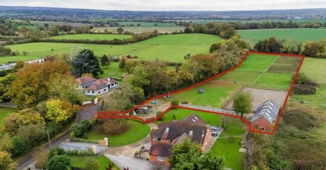 POTENTIAL DEVELOPMENT: A 2 ACRE PARCEL OF FREEHOLD LAND WITH ROAD ACCESS 1037 SQUARE FOOT BRICK BUILT BARN PLUS STRUCTURE FOR ADDITIONAL BUILDING