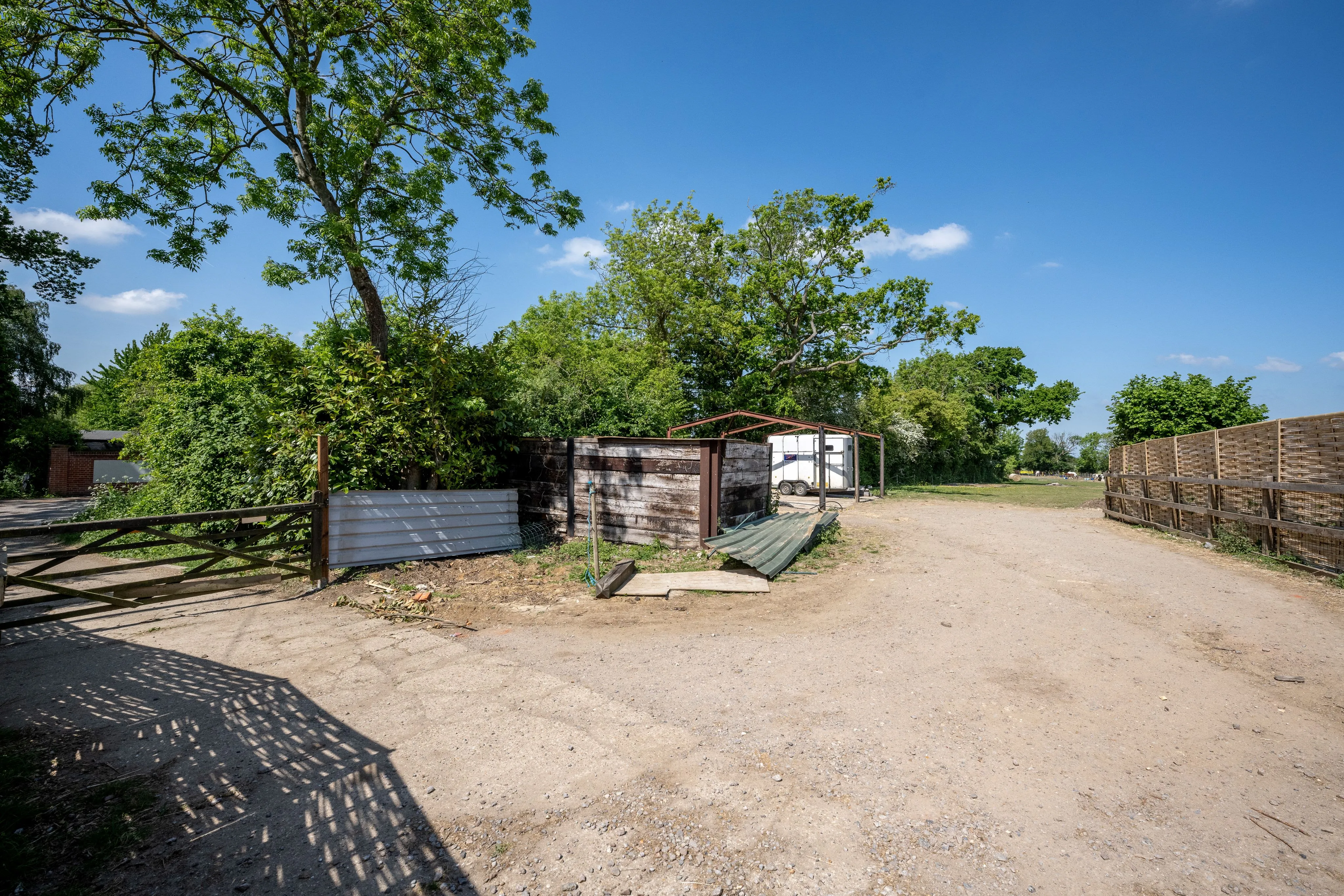POTENTIAL DEVELOPMENT: A 2 ACRE PARCEL OF FREEHOLD LAND WITH ROAD ACCESS 1037 SQUARE FOOT BRICK BUILT BARN PLUS STRUCTURE FOR ADDITIONAL BUILDING