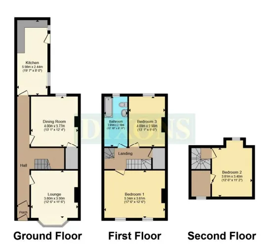 3 bed Terraced