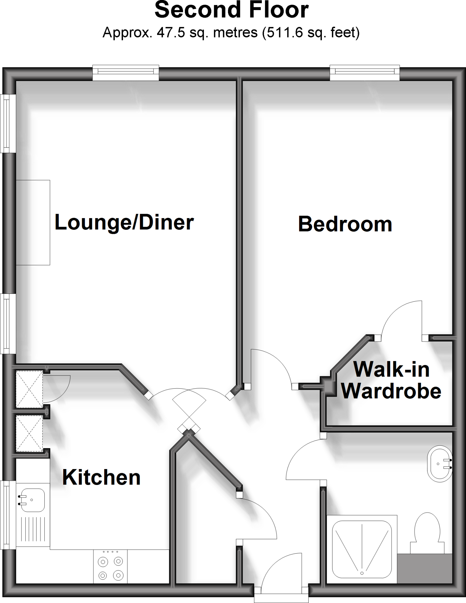 1 bed Retirement Property