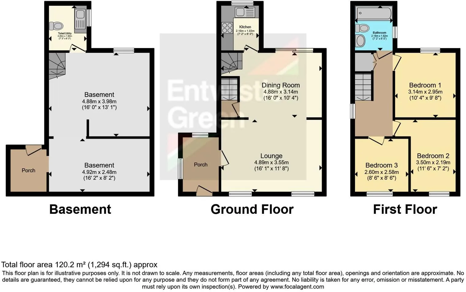 3 bed End of Terrace