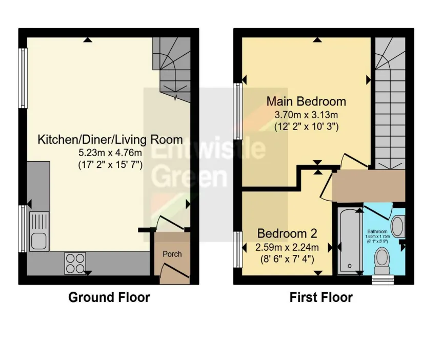 2 bed Semi-Detached