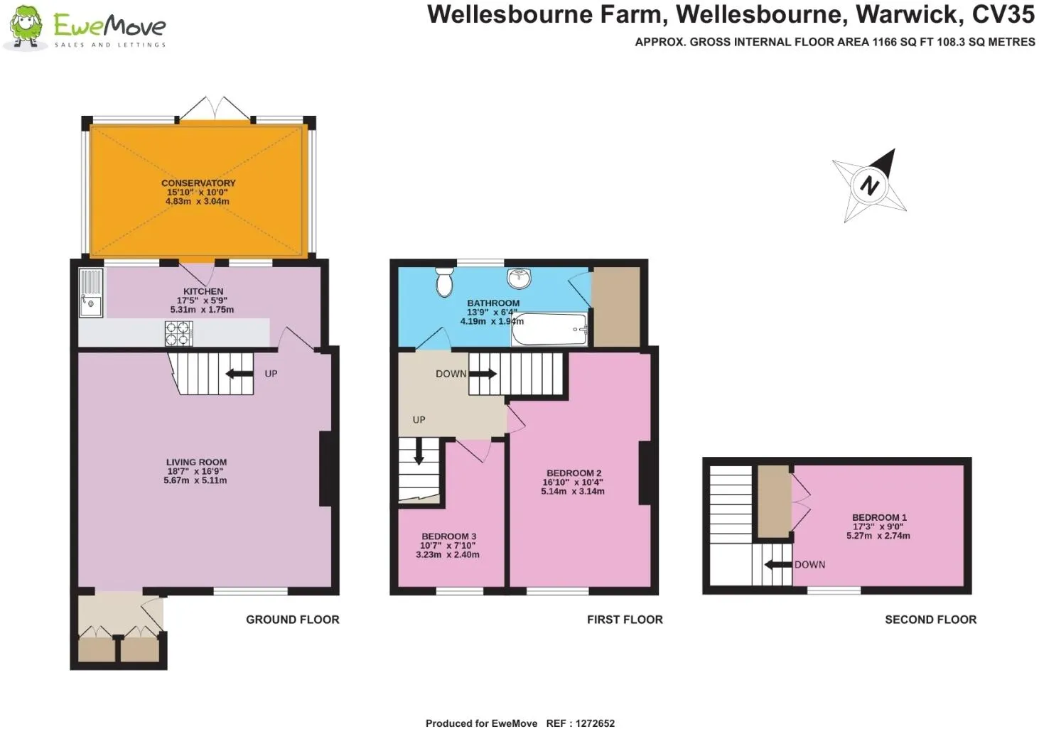 3 bed House