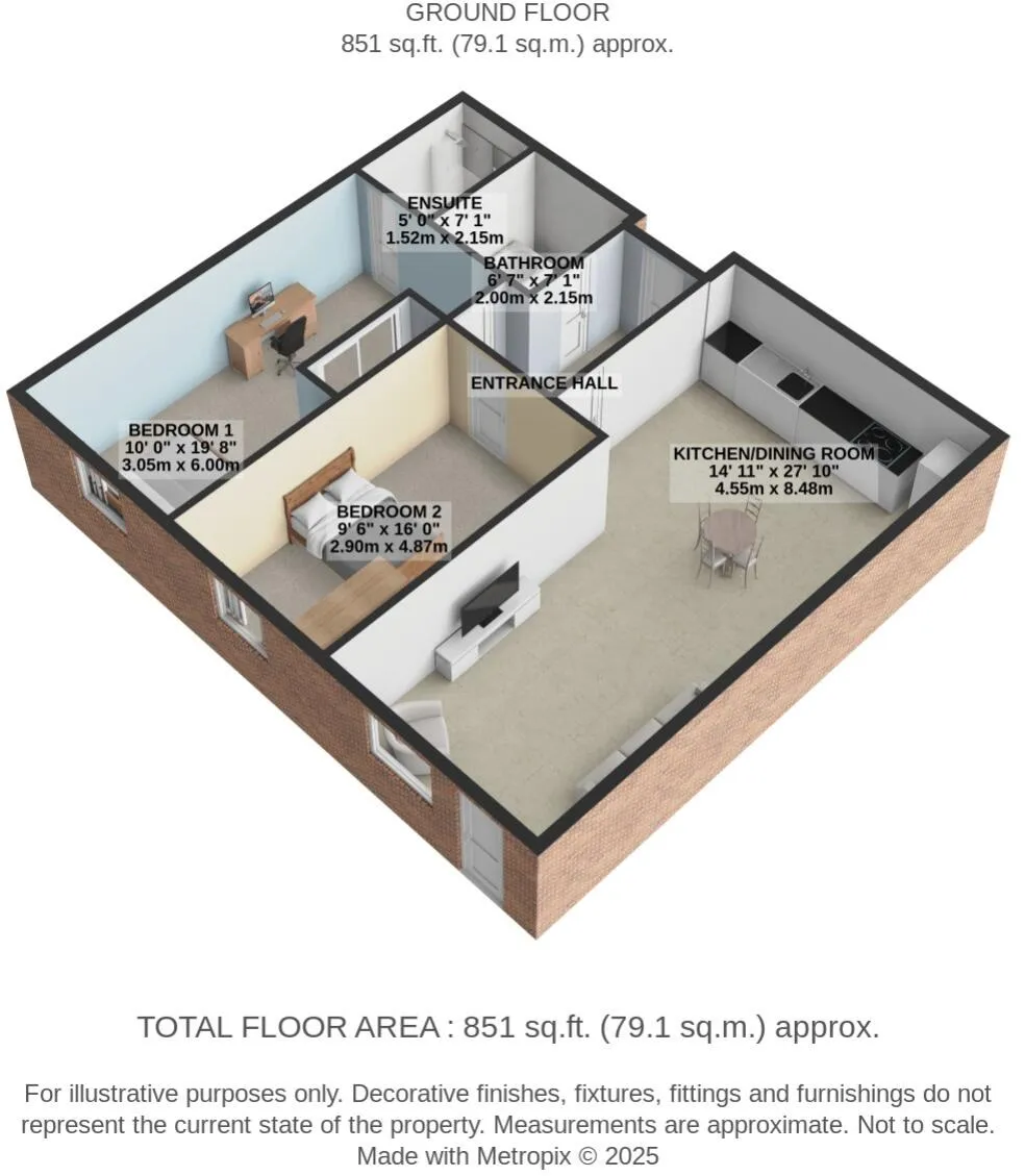 2 bed Block of Apartments