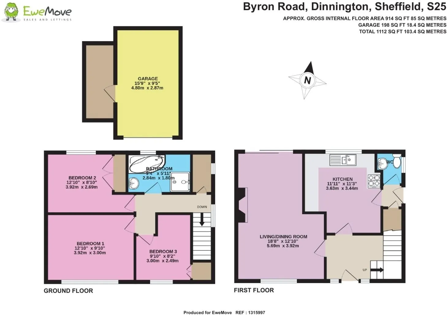 3 bed Semi-Detached