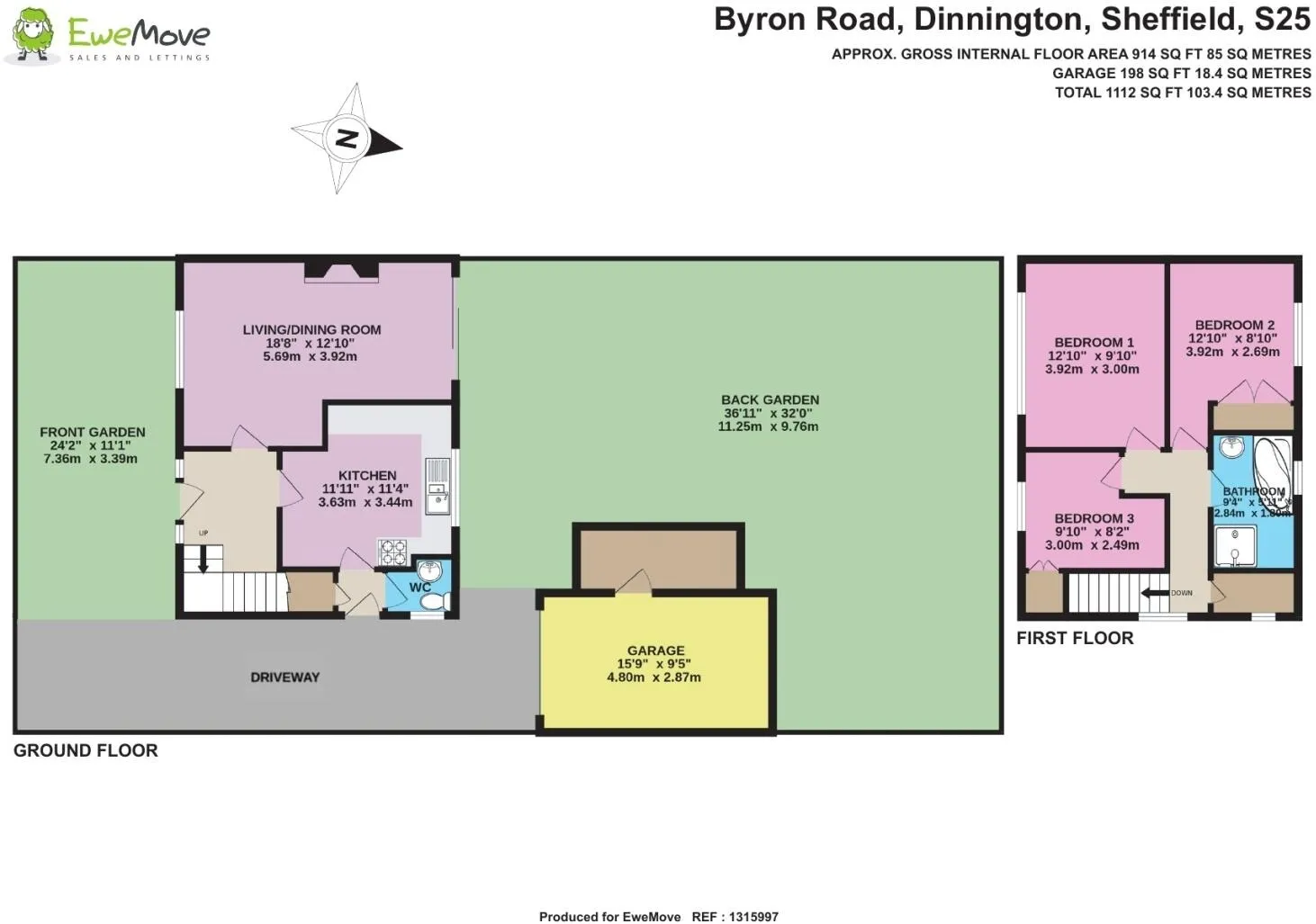 3 bed Semi-Detached