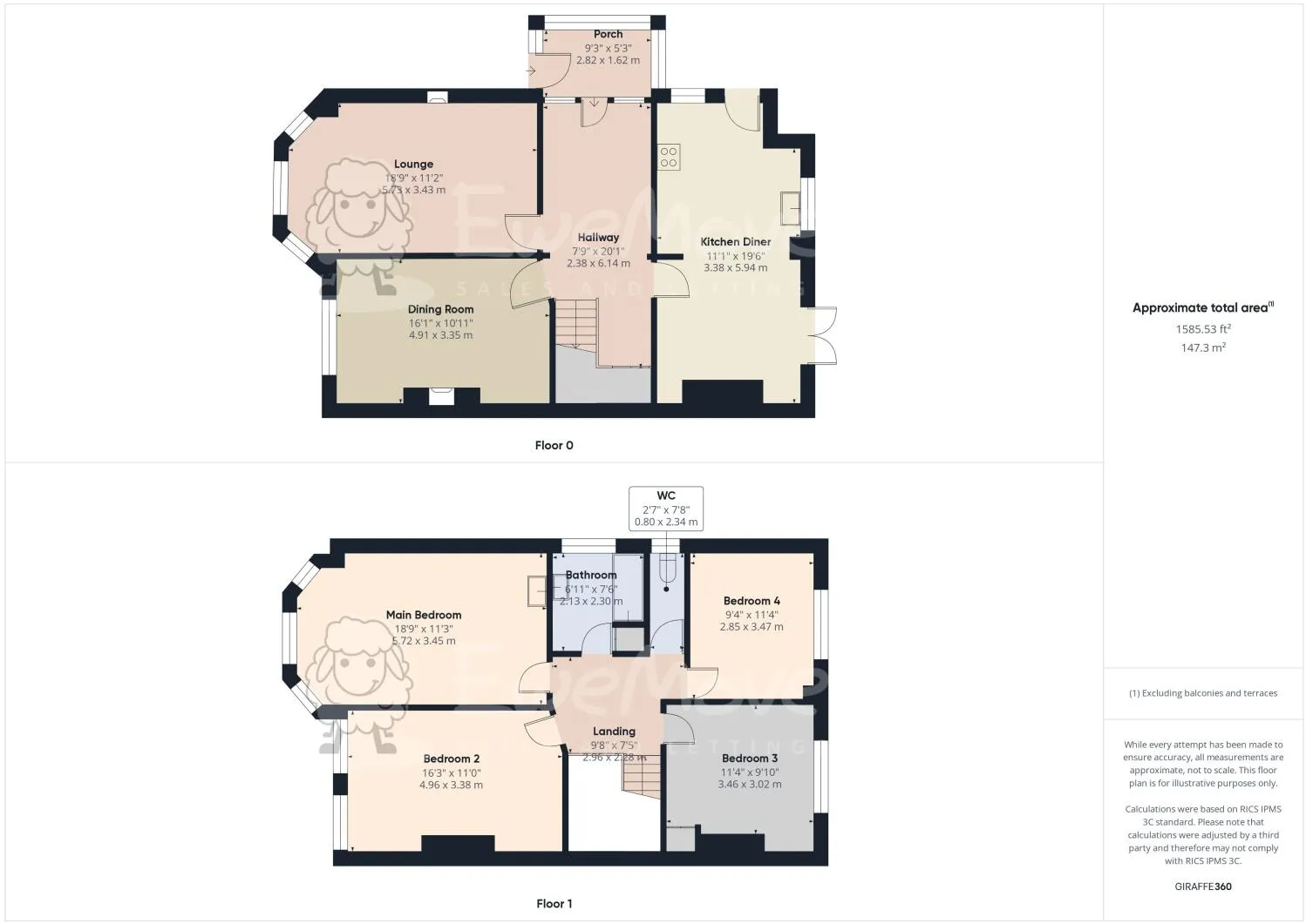 4 bed Semi-Detached