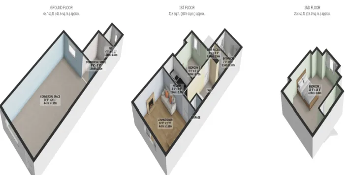 2 bed Mixed Use