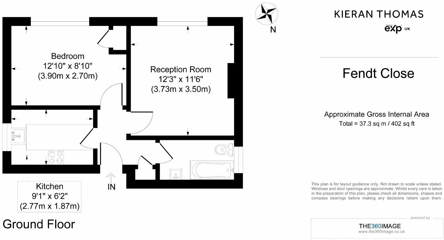 1 bed Ground Flat