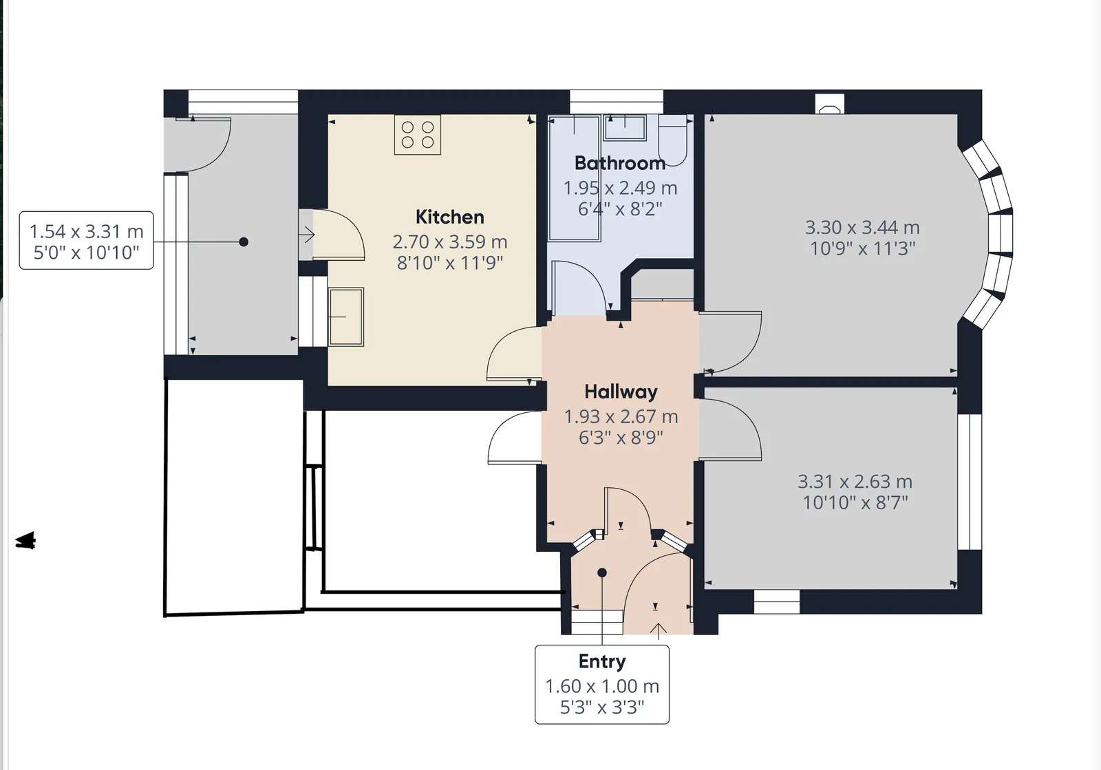 2 bed Detached Bungalow