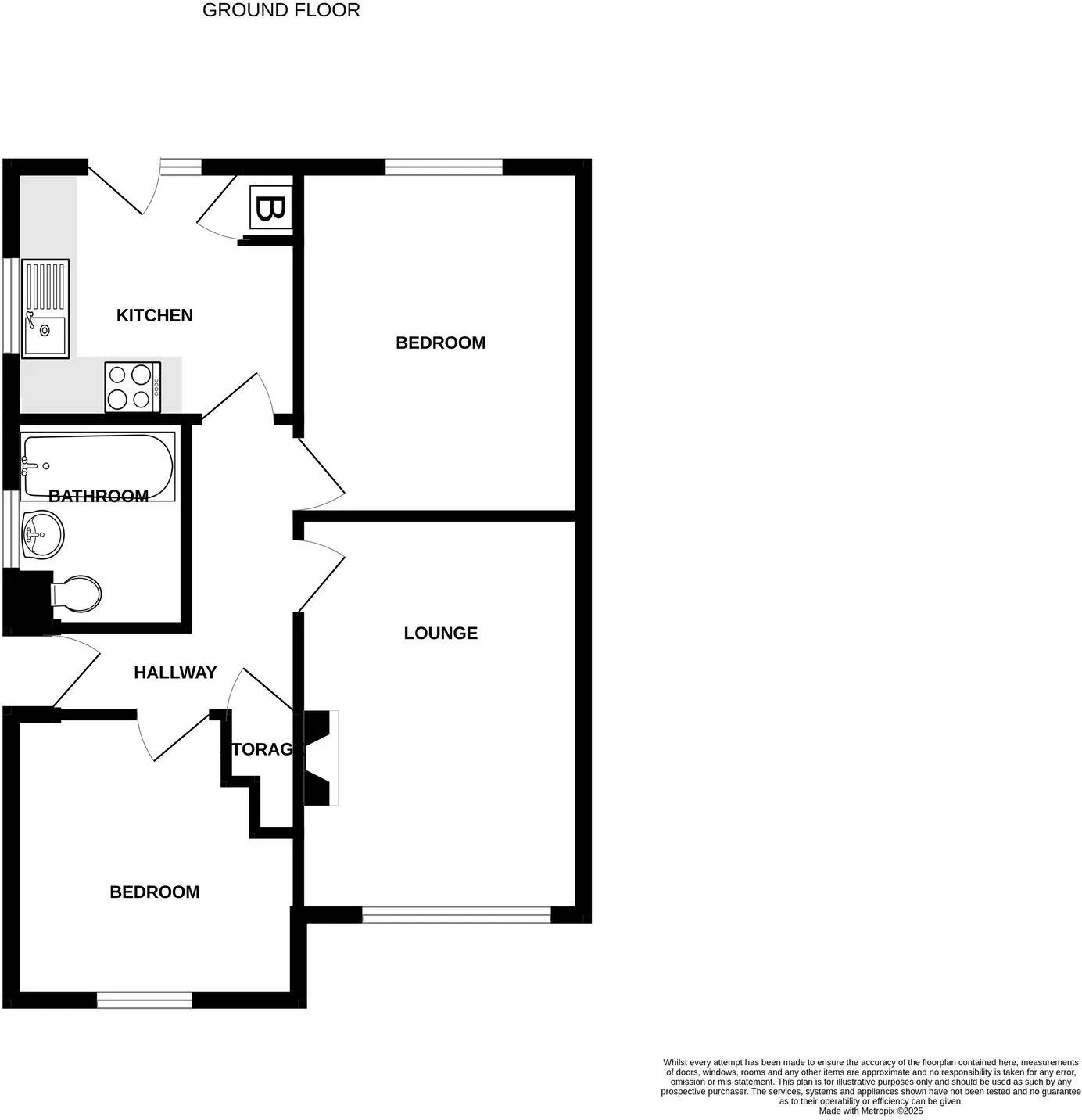 2 bed Semi-Detached Bungalow