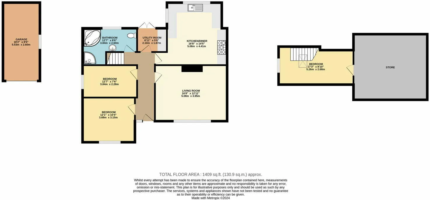 2 bed Semi-Detached Bungalow