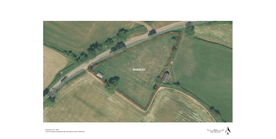 Approximately 1.42 acres of grazing land 