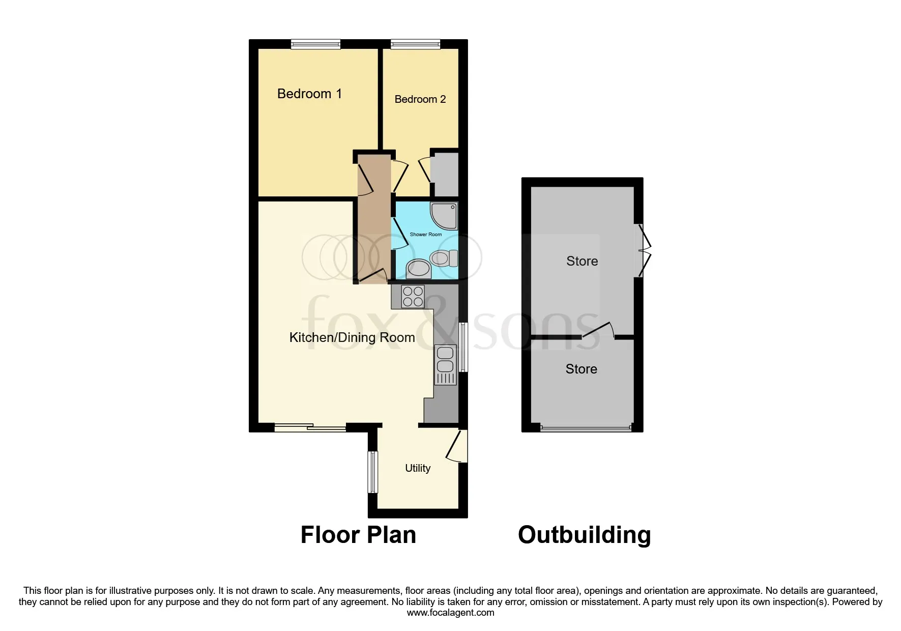 2 bed Semi-Detached Bungalow