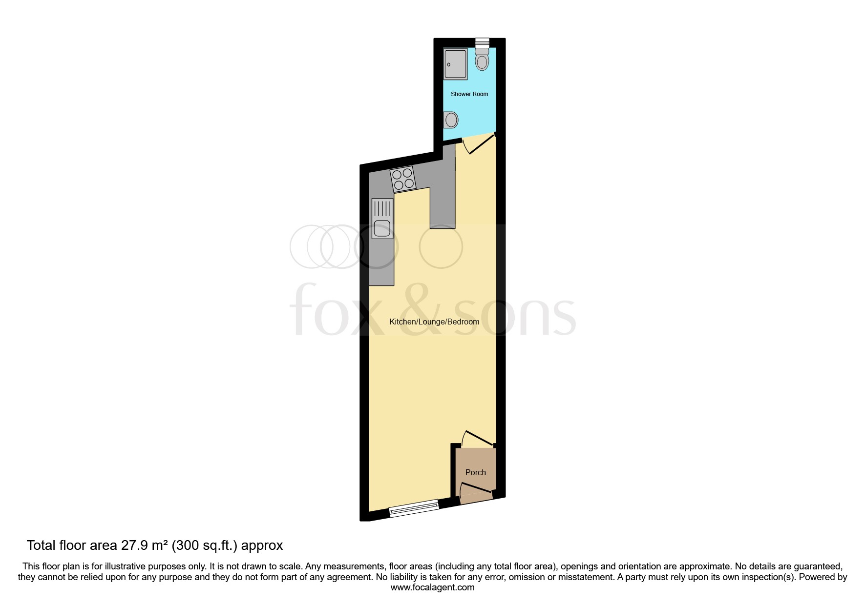 1 bed Ground Flat